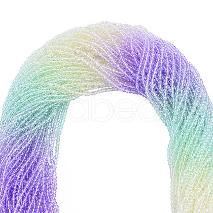 Transparent Glass Beads Strands GLAA-N041-010-12-1
