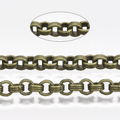 Iron Groove Link Rolo Chains CH-S125-010A-AB-1