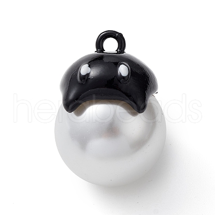 Halloween Spray Painted Alloy Pendants PALLOY-R139-02A-02-1