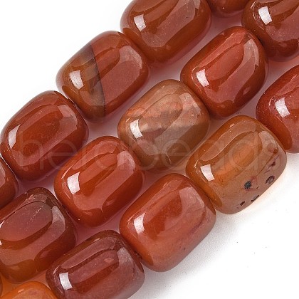 Natural Red Agate Beads Strands G-H295-F01-15-1