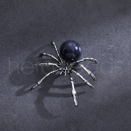 Synthetic Blue Goldstone Halloween Home Party Decorations PW-WG79695-08-1