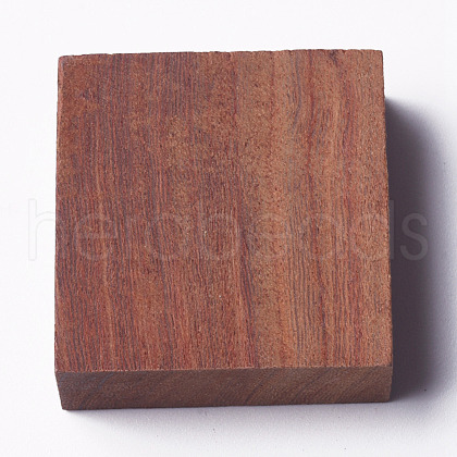 Square Wooden Pieces for Wood Jewelry Ring Making WOOD-WH0101-29K-1
