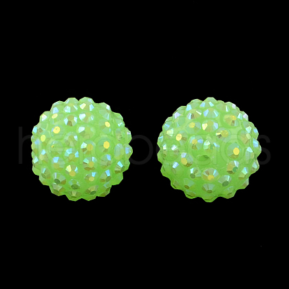 AB-Color Resin Rhinestone Beads RESI-S315-14x16-13-1