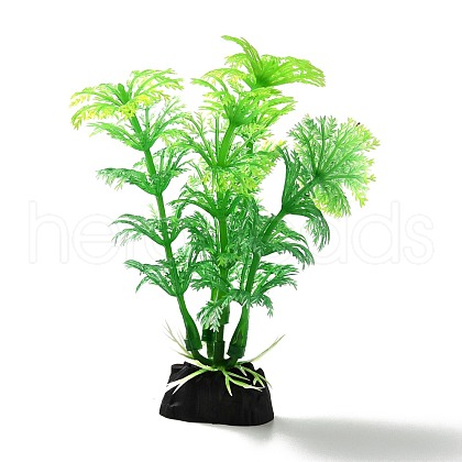 Plastic Artificial Aquatic Plants Decor DJEW-G025-15-1