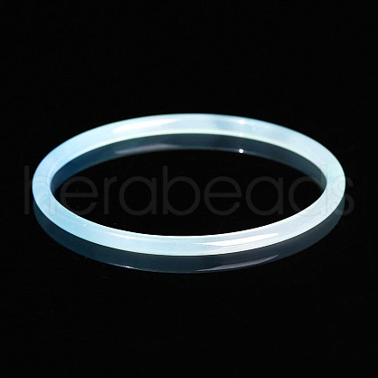Dyed Natural Agate Simple Plain Bangle for Women FIND-PW0021-09B-06-1