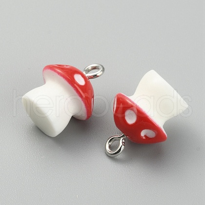 Opaque Resin Pendants RESI-CJC0012-17C-1