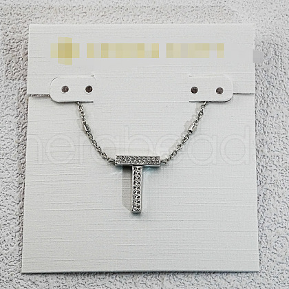 Brass Initial Pendant Necklaces for Women FS-WG8E27F-46-1