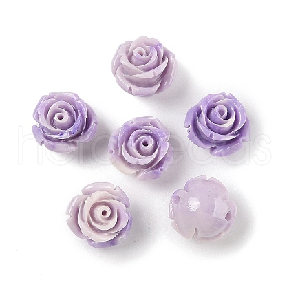 Synthetic Shell Dyed Beads SHEL-K007-15B-1