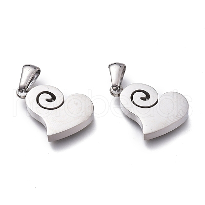 Tarnish Resistant 304 Stainless Steel Pendants STAS-Z006-18P-1