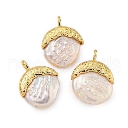 Natural Keshi Pearl Pendants KK-C074-59G-1