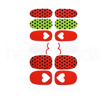 Avocados & Strawberries & Flowers Full Cover Nail Art Stickers MRMJ-T109-WSZ635-1