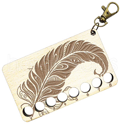  8-Position Wood Embroidery Thread Storage Trays TOOL-WH0056-023-1