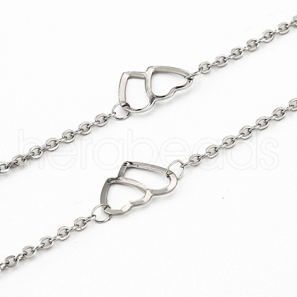 Tarnish Resistant 304 Stainless Steel Cable Chains CHS-F015-14P-1