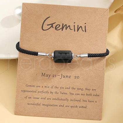 12 Constellations Protetion Plastic Column Link Bracelets WGFC008-09-1