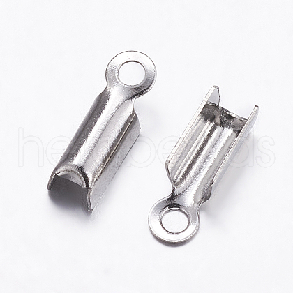 304 Stainless Steel Folding Crimp Ends STAS-K146-008-2.5mm-1