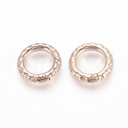 304 Stainless Steel Spring Gate Rings STAS-P217-13RG-03-1