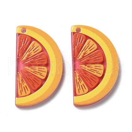 Translucent Acrylic Pendants TACR-T021-41B-1