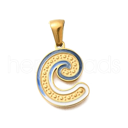 304 Stainless Steel Pendants STAS-K297-01G-C-1