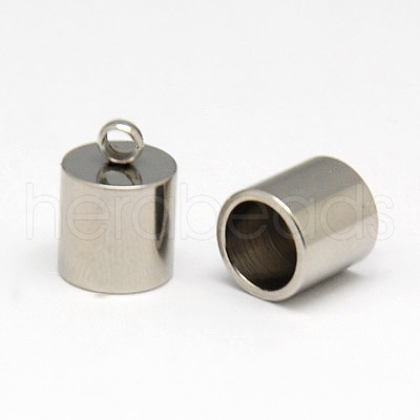 Tarnish Resistant 304 Stainless Steel Cord Ends STAS-K004-02-1