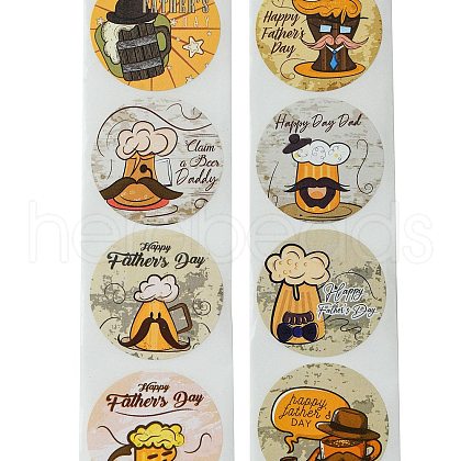 Father's Day
 8 Styles Stickers Roll DIY-R083-01D-1