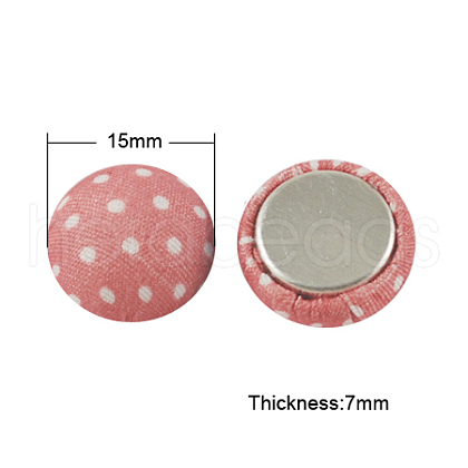 Woven Cabochons WOVE-S037-15mm-7-1