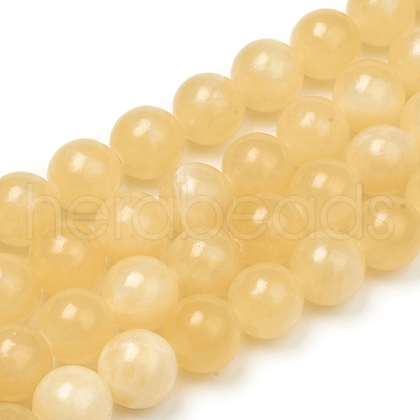 Natural Topaz Jade Beads Strands G-G829-04-10mm-1