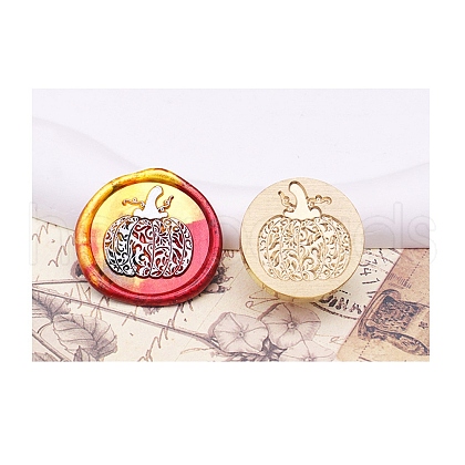 Halloween Series Wax Seal Brass Stamp Heads AJEW-M039-01R-1