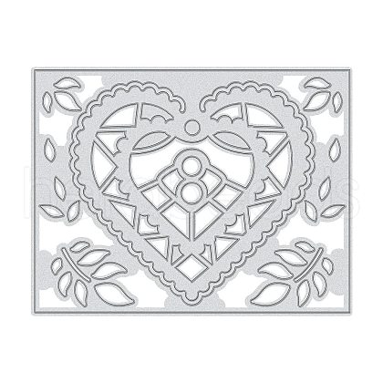 Heart Carbon Steel Cutting Dies Stencils DIY-WH0170-061-1
