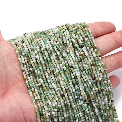 Natural Chrysoprase Beads Strands G-RM2025-C15-A-1