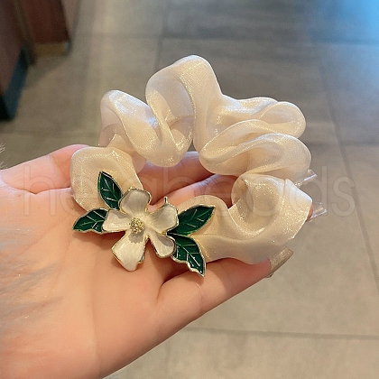 Gauze Alloy Enamel Hair Ties PW-WG40CF6-03-1