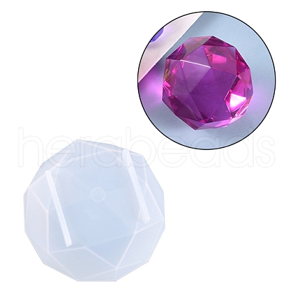 Diamond Ice Ball Silicone Molds X-DIY-I036-20C-1