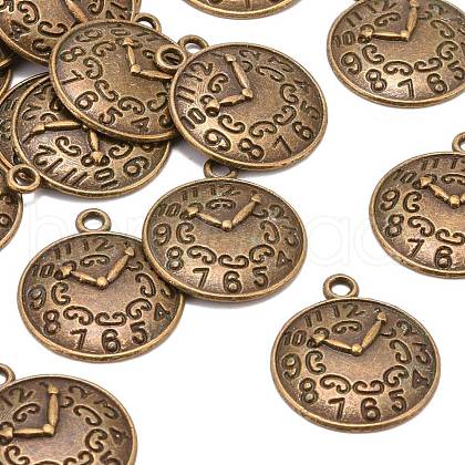 Tibetan Style Alloy Pendants X-TIBEP-R191-AB-FF-1