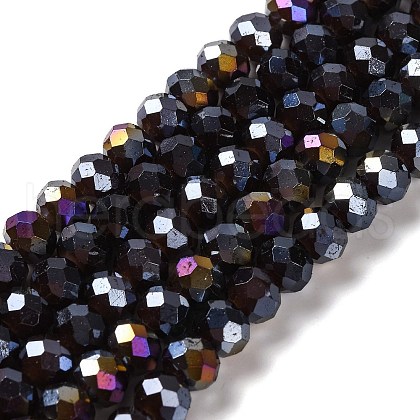 Baking Electroplate Glass Beads Strands DGLA-A039-J6MM-B20-1