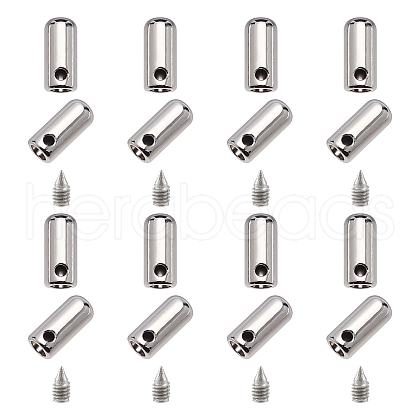 Zinc Alloy End Caps FIND-PH0001-48P-WH-1