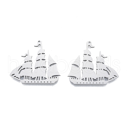 Non-Tarnish 201 Stainless Steel Pendant X-STAS-B027-17P-1