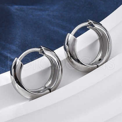 316 Surgical Stainless Steel Hoop Earrings for Women EJEW-G429-01C-P-1