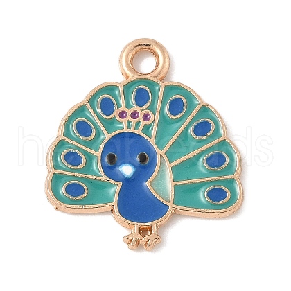 Alloy Enamel Pandants FIND-M083-02-KCG-1