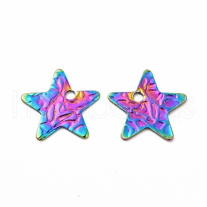 Ion Plating(IP) 304 Stainless Steel Charms STAS-F290-20MC-1