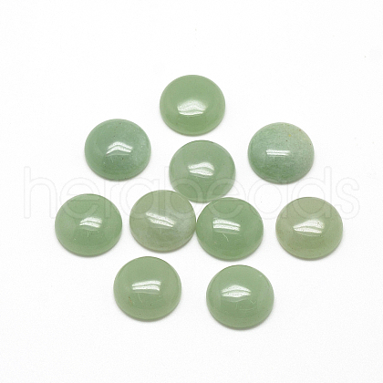 Natural Green Aventurine Cabochons X-G-R416-14mm-43-1