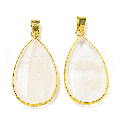 Natural Quartz Crystal Pendants G-K338-20G-1