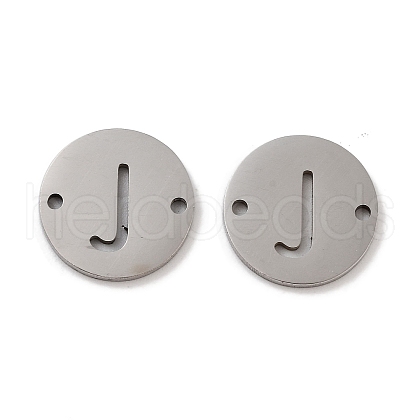 Non-Tarnish 201 Stainless Steel Hollow Flat Round Links FIND-R149-03J-P-1