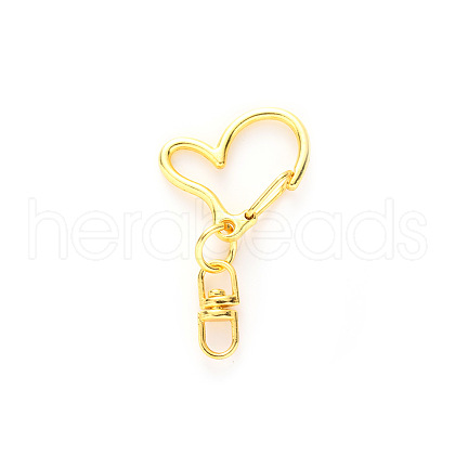 Heart Alloy Swivel Clasps HEAR-PW0001-157B-1