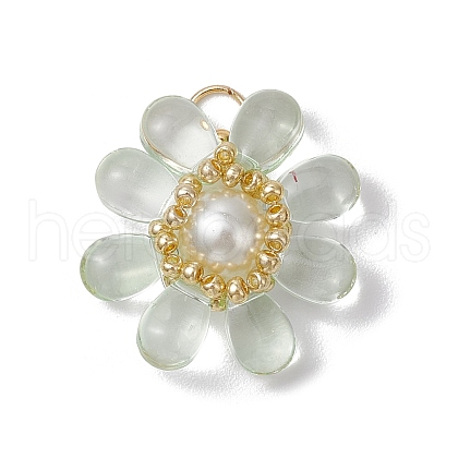 Glass Pendants PALLOY-MZ00656-01-1