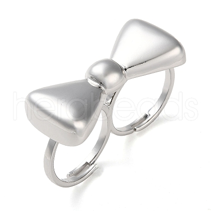Brass Open Cuff Rings RJEW-K266-17P-1
