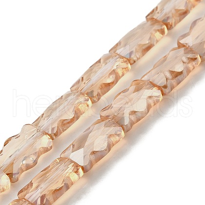 Electroplate Glass Beads Strands EGLA-L045-F-PL04-1