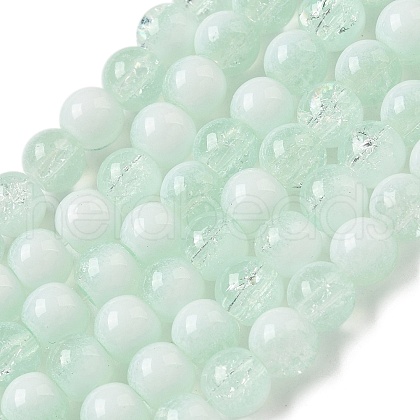 Crackle Glass Beads Strands GLAA-U001-6mm-01-1