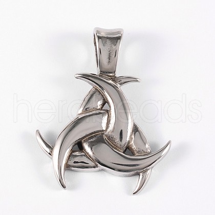 Tarnish Resistant 316 Surgical Stainless Steel Pendants STAS-E070-38-1