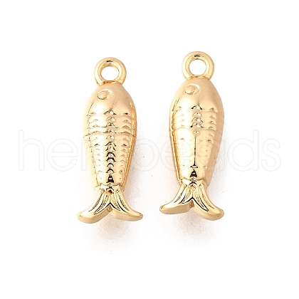 Ocean Theme Brass Charms KK-C096-13A-G-1