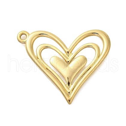 304 Stainless Steel Pendants STAS-U027-08G-05-1
