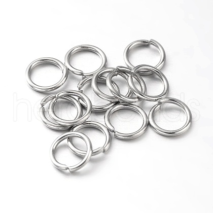 Eco-Friendly Vacuum Plating & Long-Lasting Plated Brass Open Jump Rings KK-E663-5mm-P-1